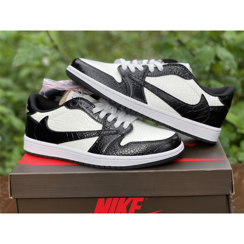 Air Jordan 1 low T S league black white alligator DM7866 188 sneakers men women