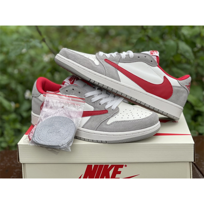 Air Jordan 1 low T S league grey red hook sneakers men women DC6991 016