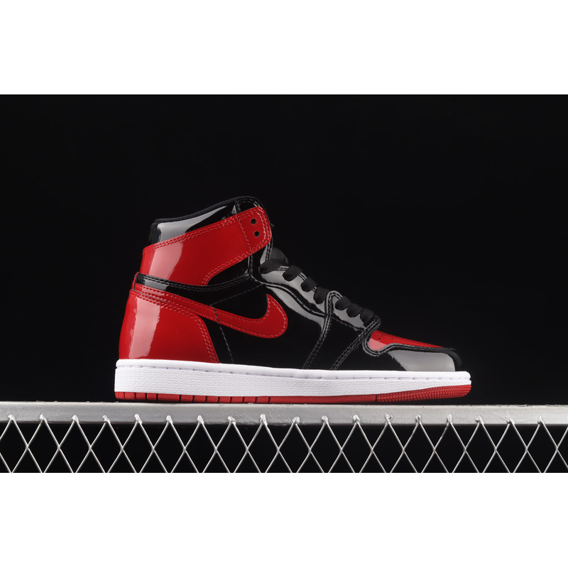 Air Jordan 1 High OG Bred Patent 575441 063 Sneaker men women