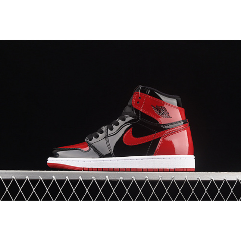 Air Jordan 1 High OG Bred Patent 575441 063 Sneaker men women