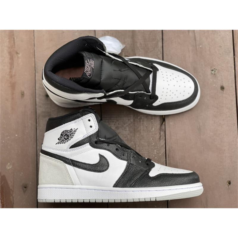 Air Jordan 1 White Grey Black 555088 108 Sneaker men women