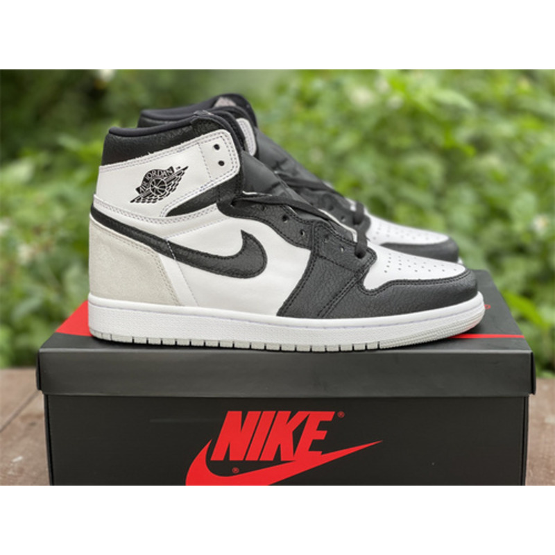 Air Jordan 1 White Grey Black 555088 108 Sneaker men women