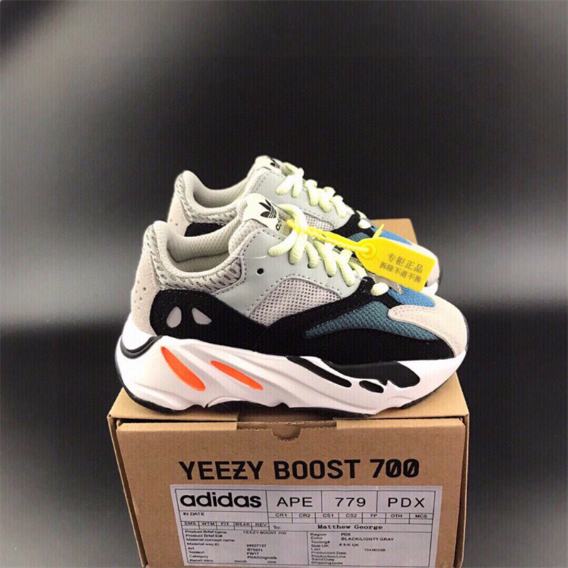 Ad*s yeezy 700 grey black sneakers kids