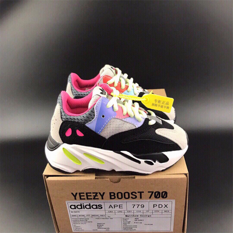 Ad*s yeezy 700 grey black sneakers kids