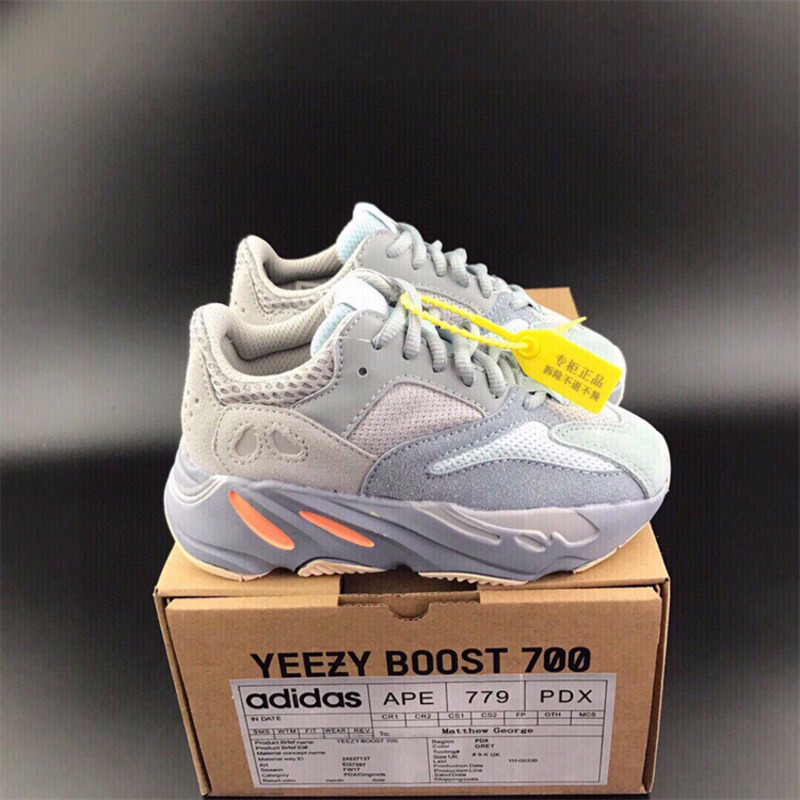 Ad*s yeezy 700 grey black sneakers kids