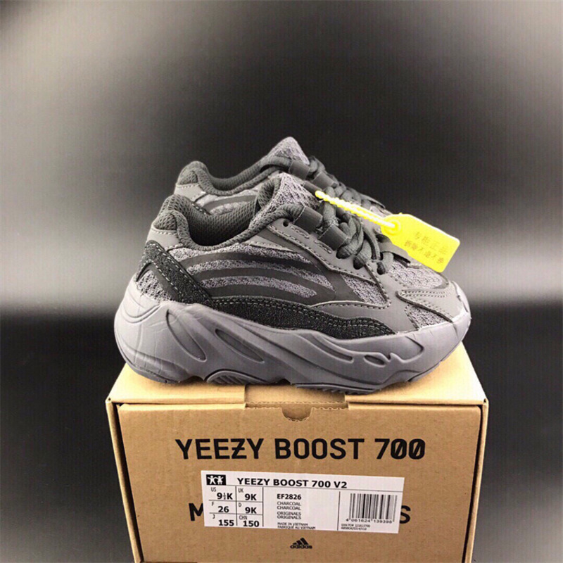 Ad*s yeezy 700 grey black sneakers kids