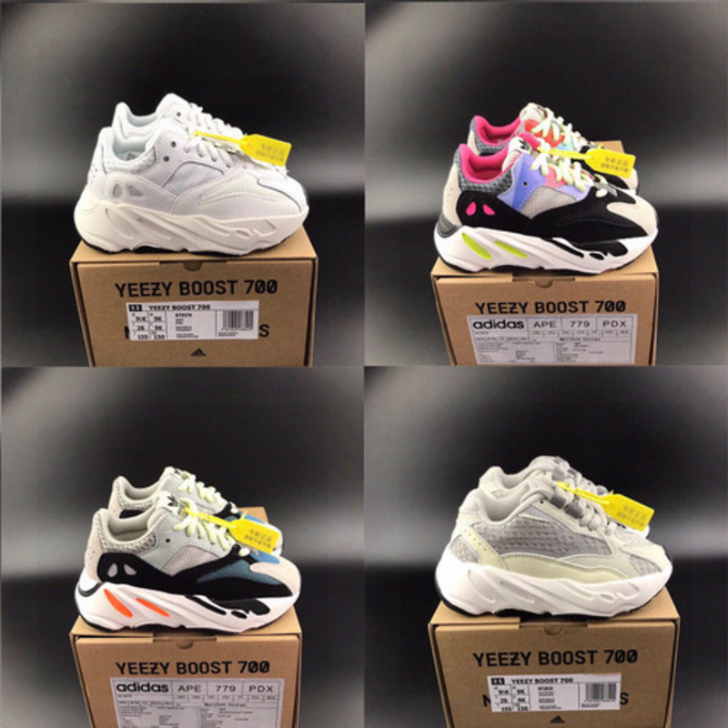 Ad*s yeezy 700 grey black sneakers kids