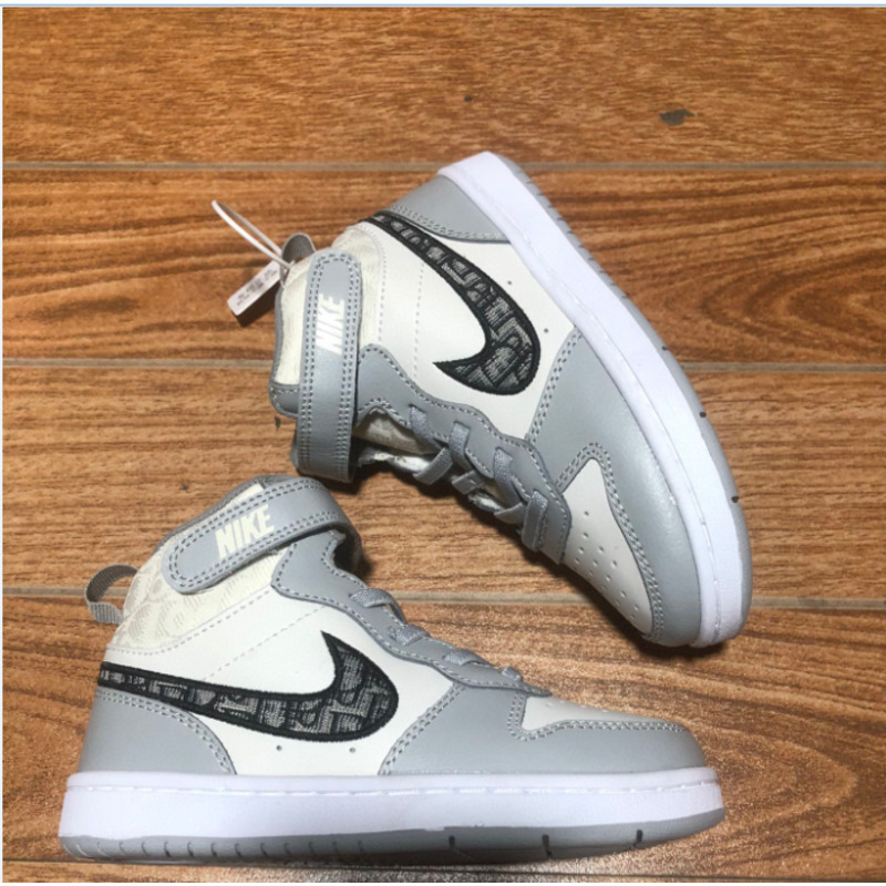 D*or x nike air jordan 1 ya001 grey sneakers kids