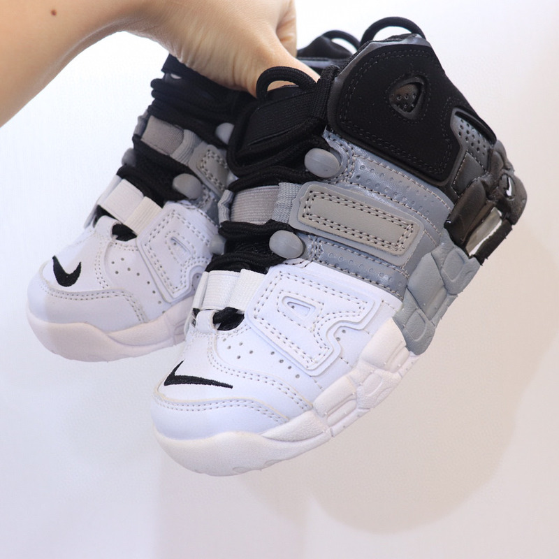 Nike Air More Uptempo SL021 Black Grey White Sneakers kids