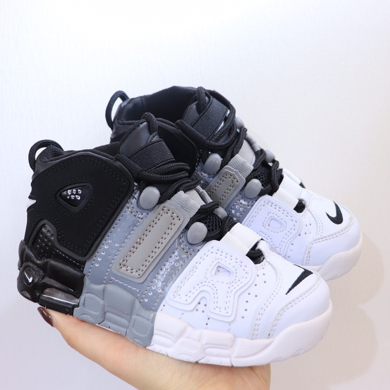 Nike Air More Uptempo SL021 Black Grey White Sneakers kids