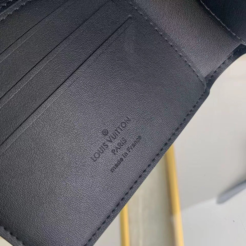 l**is V*t*n monogram black wallet