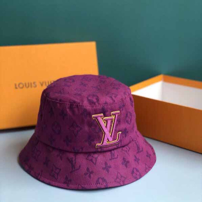 3d l**is V*t*n embroidered bucket hat