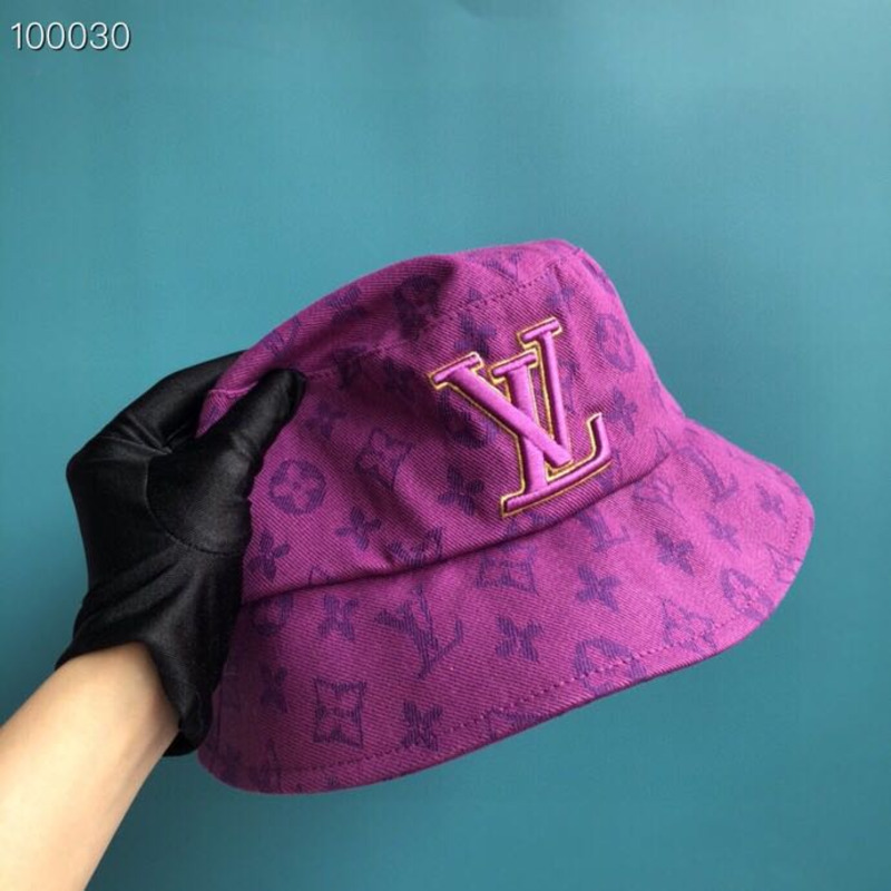 3d l**is V*t*n embroidered bucket hat