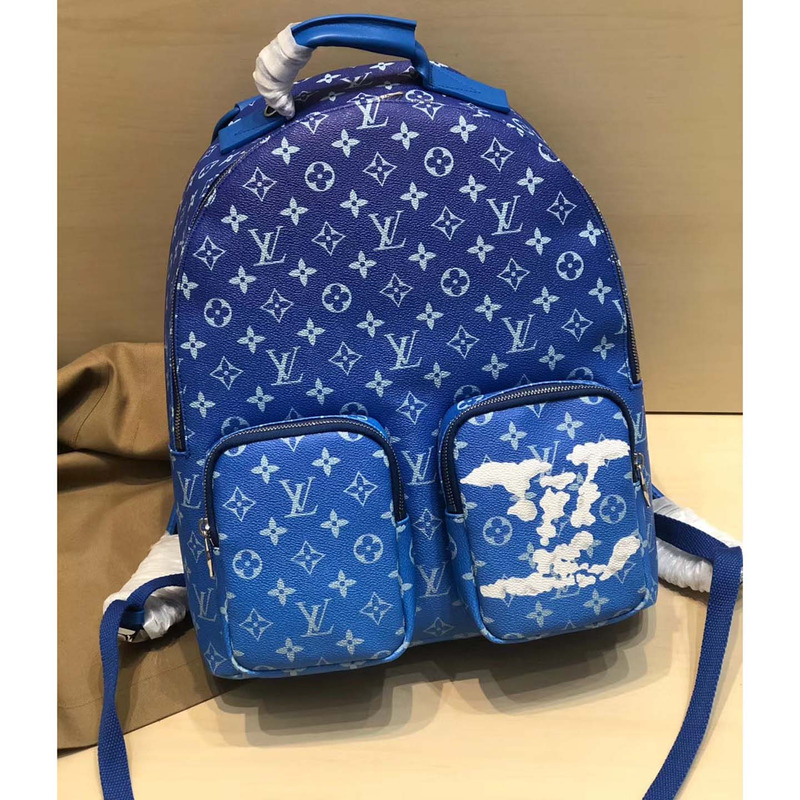 l**is V*t*n monogram blue backpack bag