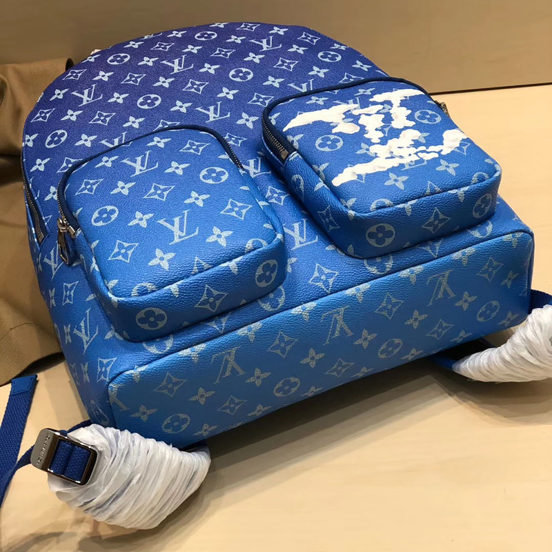 l**is V*t*n monogram blue backpack bag