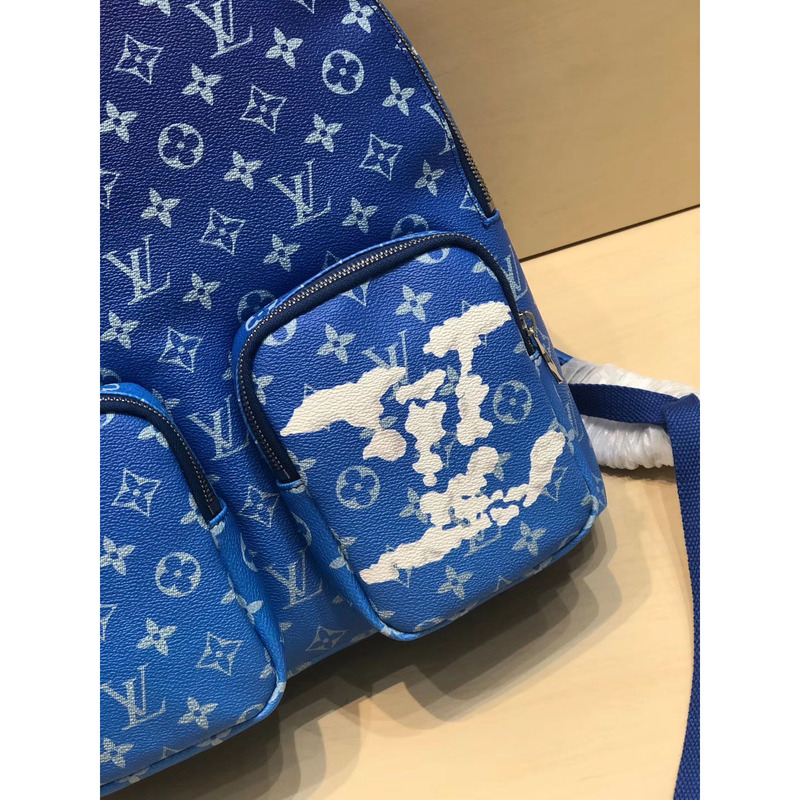 l**is V*t*n monogram blue backpack bag