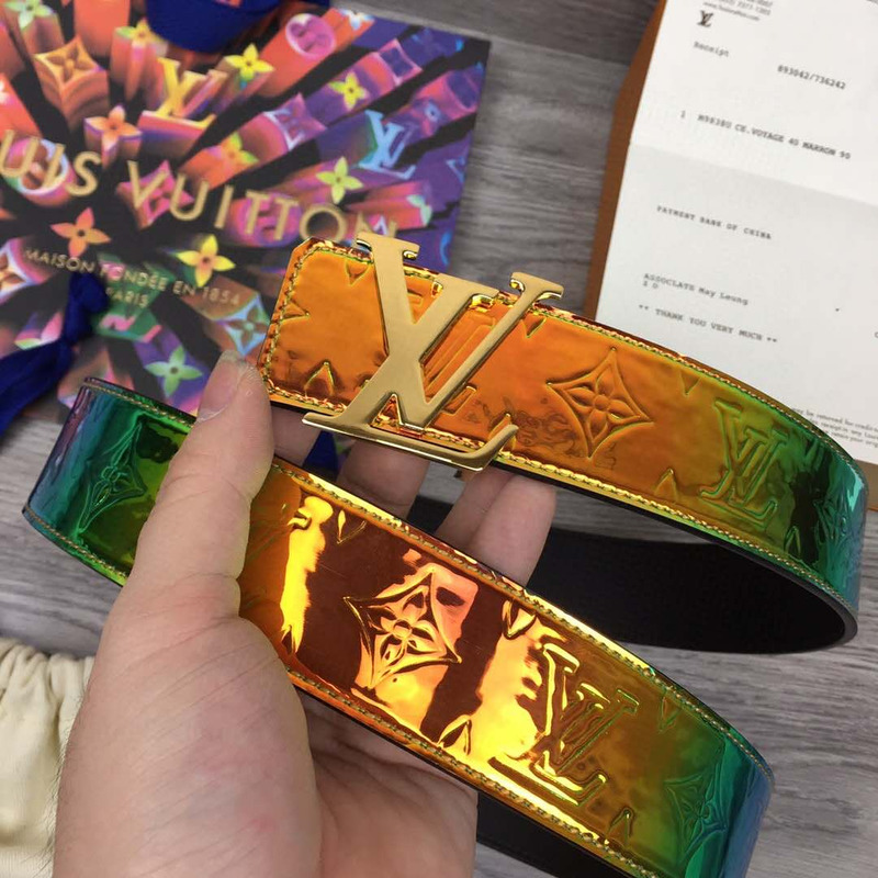 l**is V*t*n shape 40mm reversible belt (golden buckle)