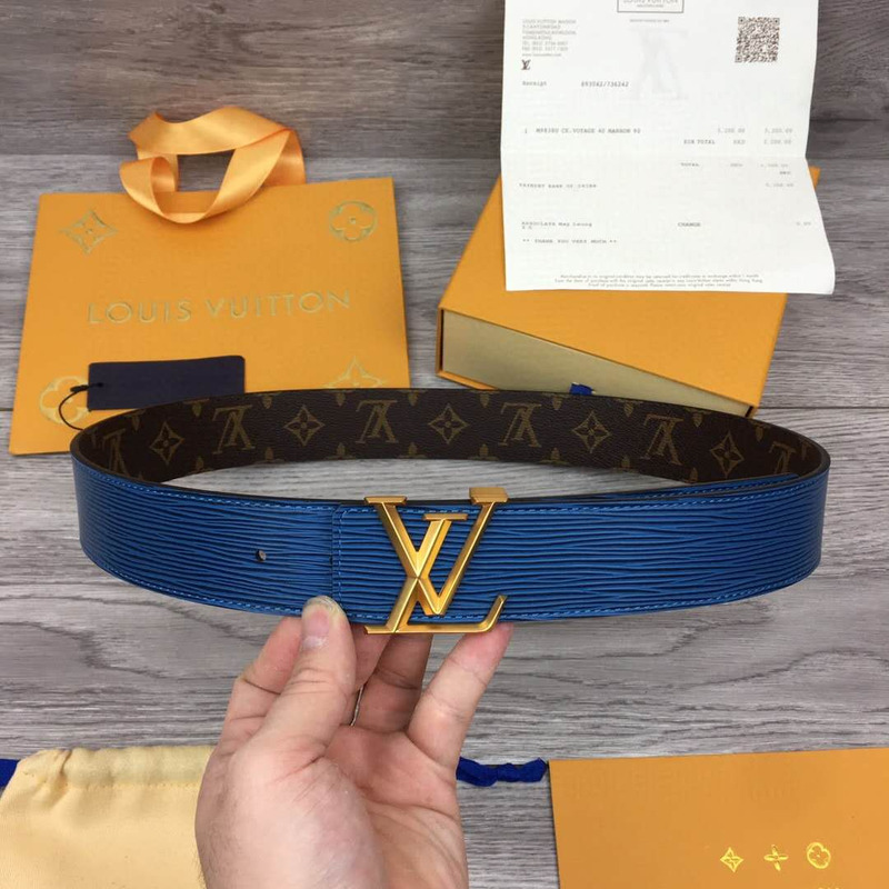 l**is V*t*n initiales reversible belt (golden buckle)