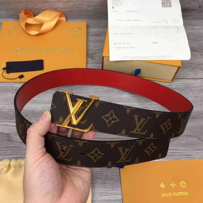 l**is V*t*n initiales reversible belt (golden buckle)