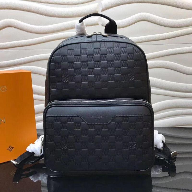 l**is V*t*n campus backpack with damier checkerboard pattern