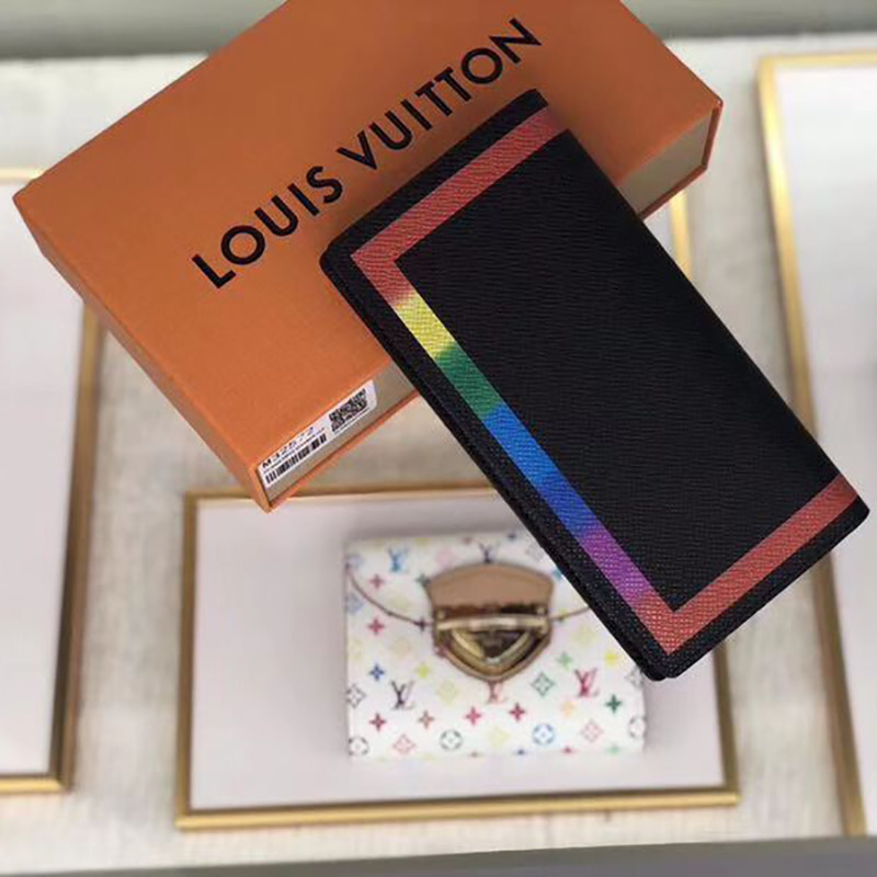 l**is V*t*n multi-colored outline brazza wallet