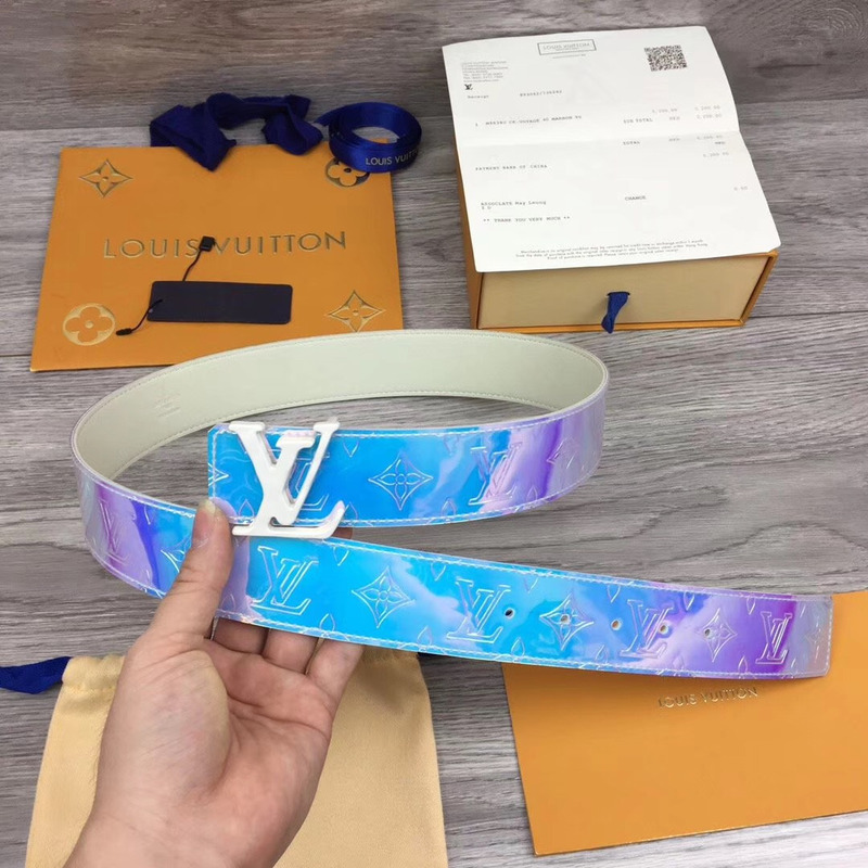 l**is V*t*n iridescent monogram 40mm belt