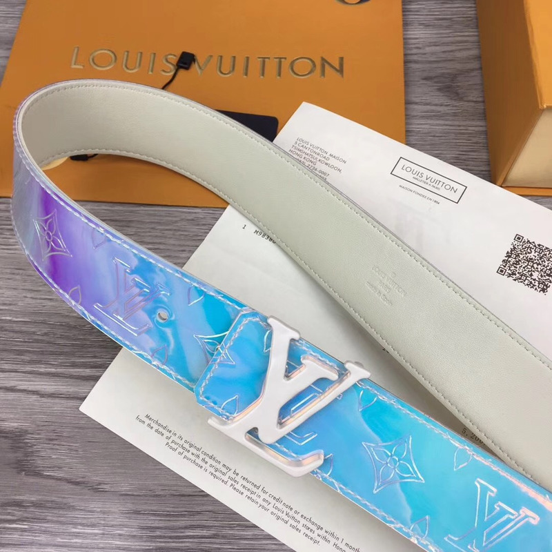 l**is V*t*n iridescent monogram 40mm belt