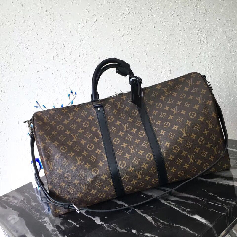 l**is V*t*n keepall bandouliere 55 monogram macassar canvas