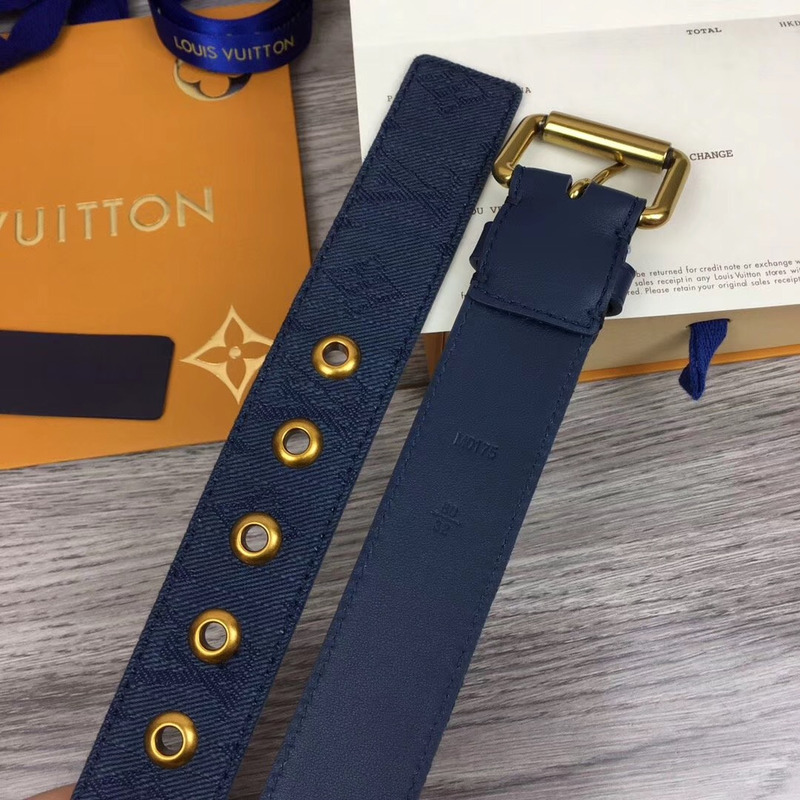 l**is V*t*n signature 35mm belt in navy