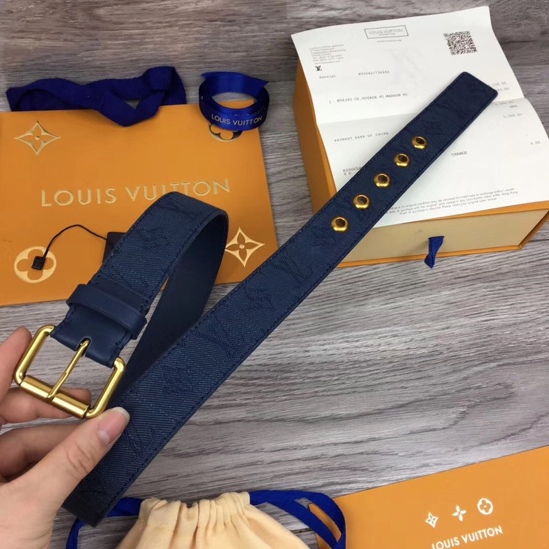 l**is V*t*n signature 35mm belt in navy