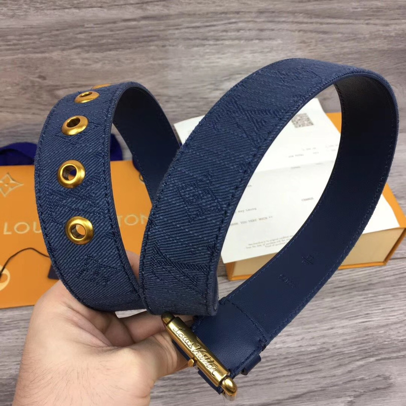 l**is V*t*n signature 35mm belt in navy