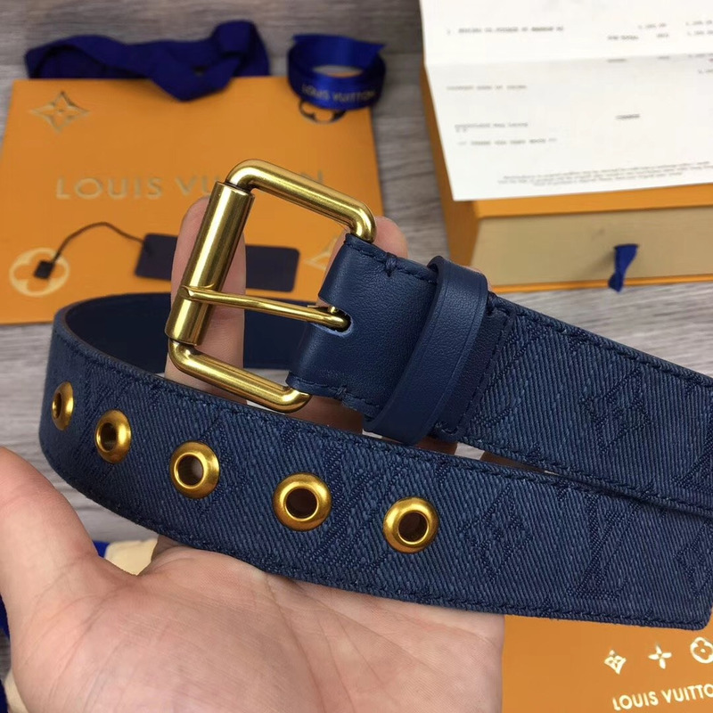 l**is V*t*n signature 35mm belt in navy