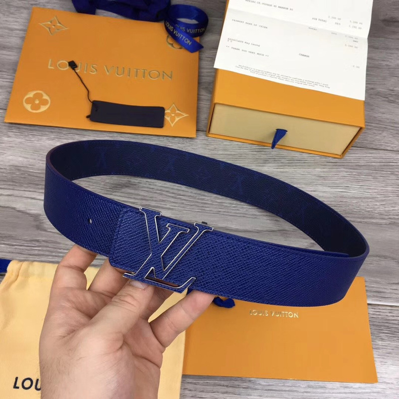 l**is V*t*n initiales reversible belt in blue