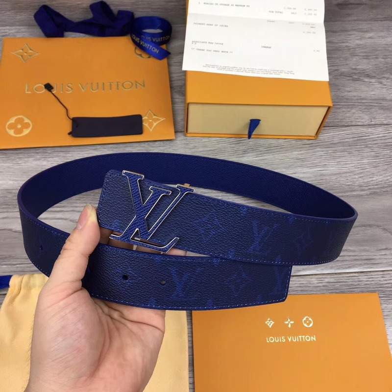 l**is V*t*n initiales reversible belt in blue