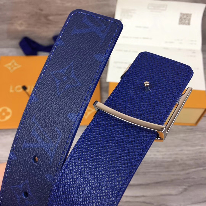 l**is V*t*n initiales reversible belt in blue