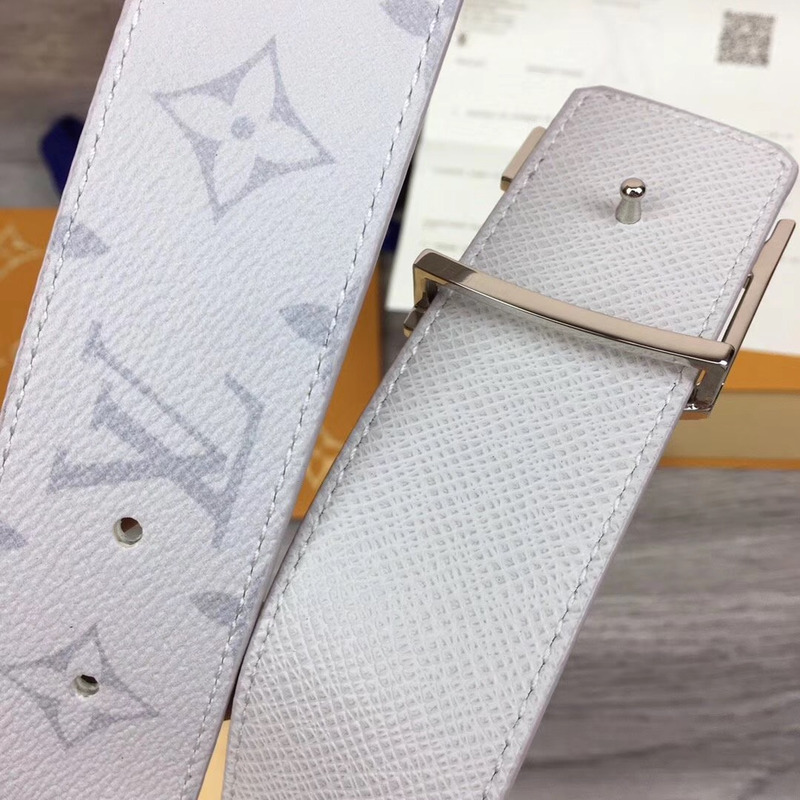 l**is V*t*n initiales reversible belt  in white