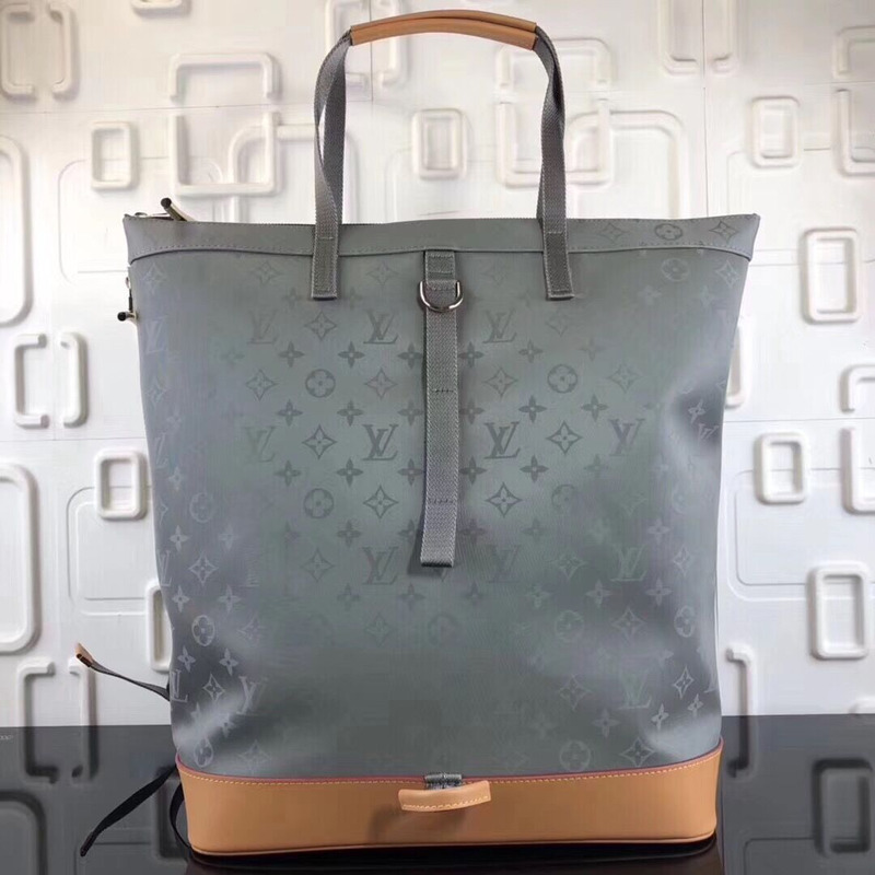 l**is V*t*n zipped backpack grey monogram titanium handbag