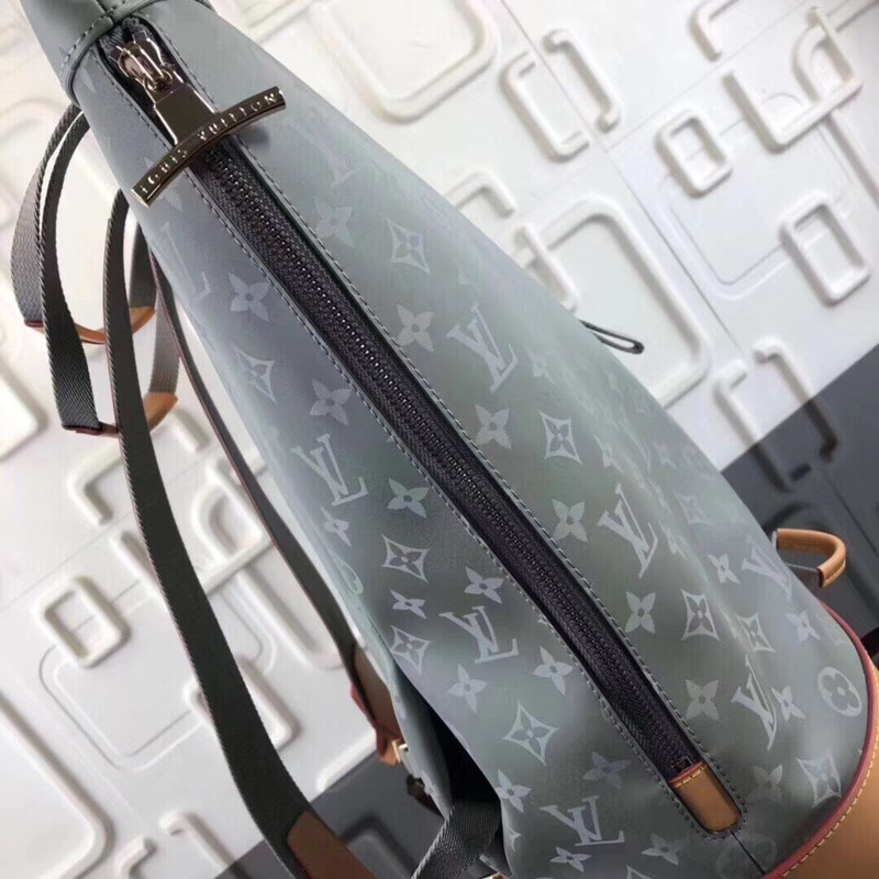 l**is V*t*n zipped backpack grey monogram titanium handbag