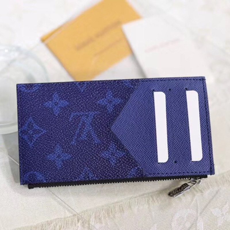 l**is V*t*n coin card holder(navy blue)