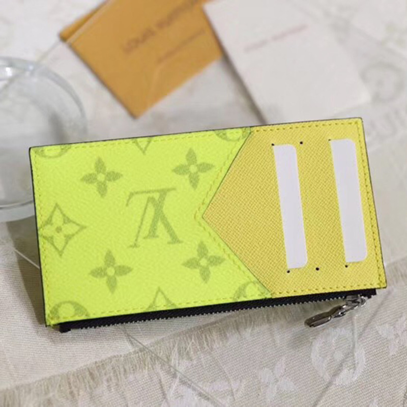 l**is V*t*n coin card holder(lime green)