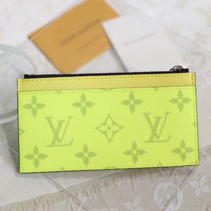 l**is V*t*n coin card holder(lime green)