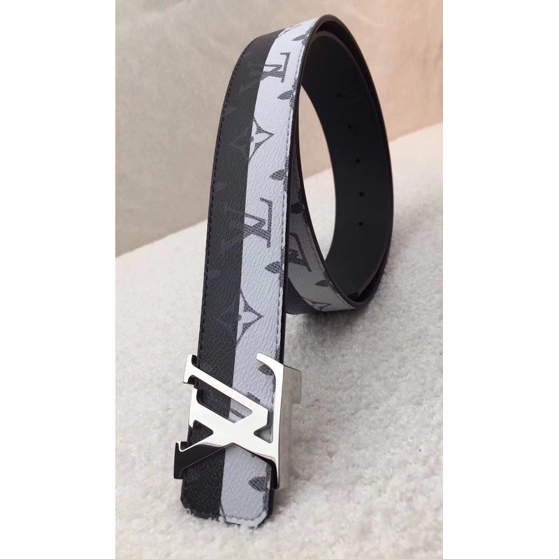 l**is V*t*n initiales 40mm monogram eclipse canvas men belts