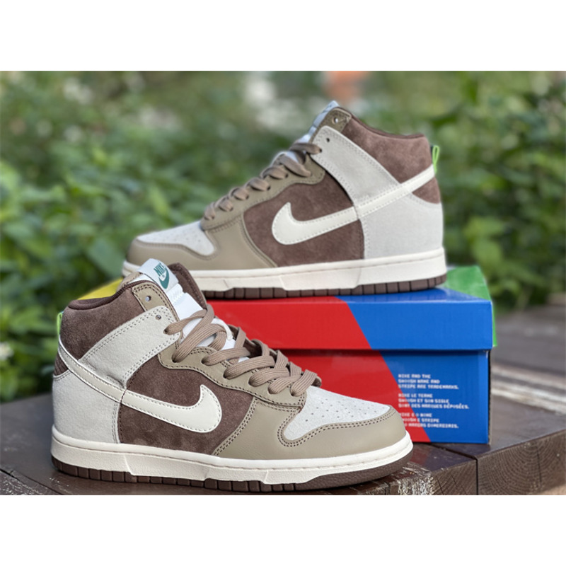 Nike Dunk High "Light Chocolate" DH5348 100 Sneakers Men Women