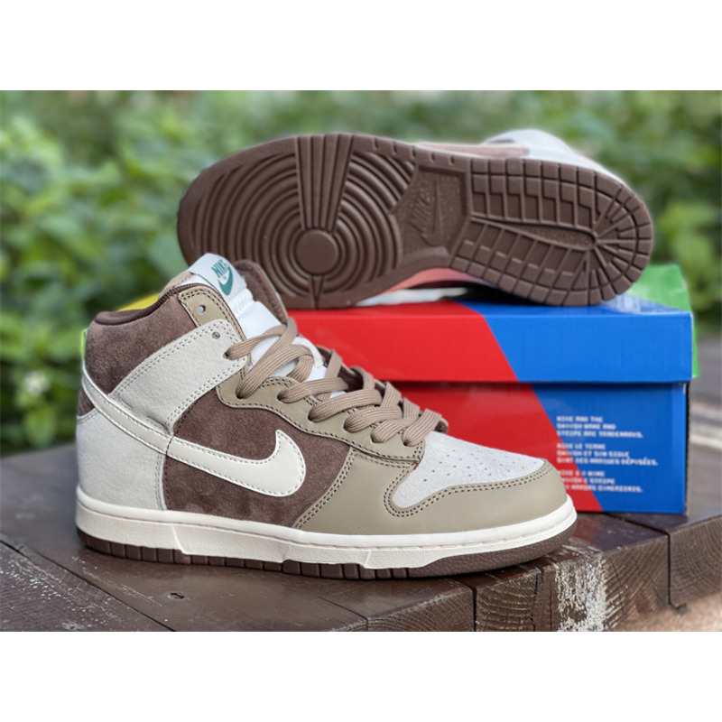 Nike Dunk High "Light Chocolate" DH5348 100 Sneakers Men Women