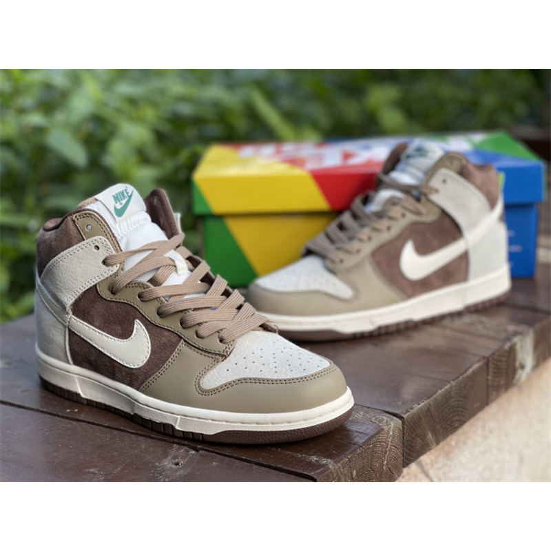 Nike Dunk High "Light Chocolate" DH5348 100 Sneakers Men Women