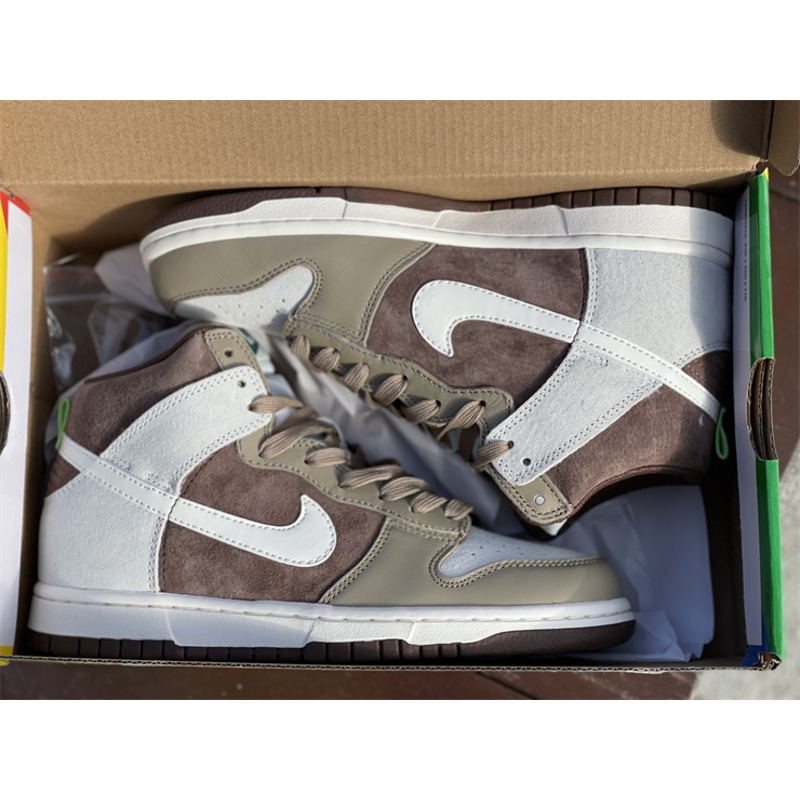 Nike Dunk High "Light Chocolate" DH5348 100 Sneakers Men Women