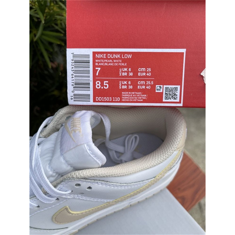 Nike Dunk Low "Pearl White" DD1503 110 Sneakers Men Women