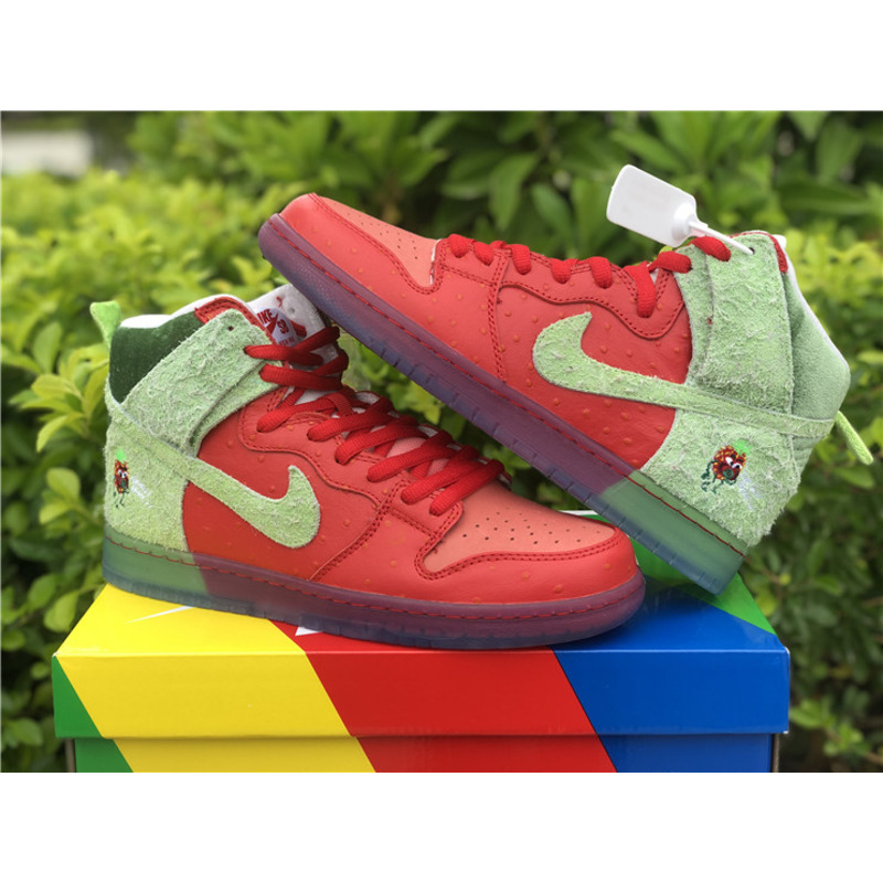 Nike SB Dunk High "Strawberry Cough" CW7093 600 Sneakers Men Women