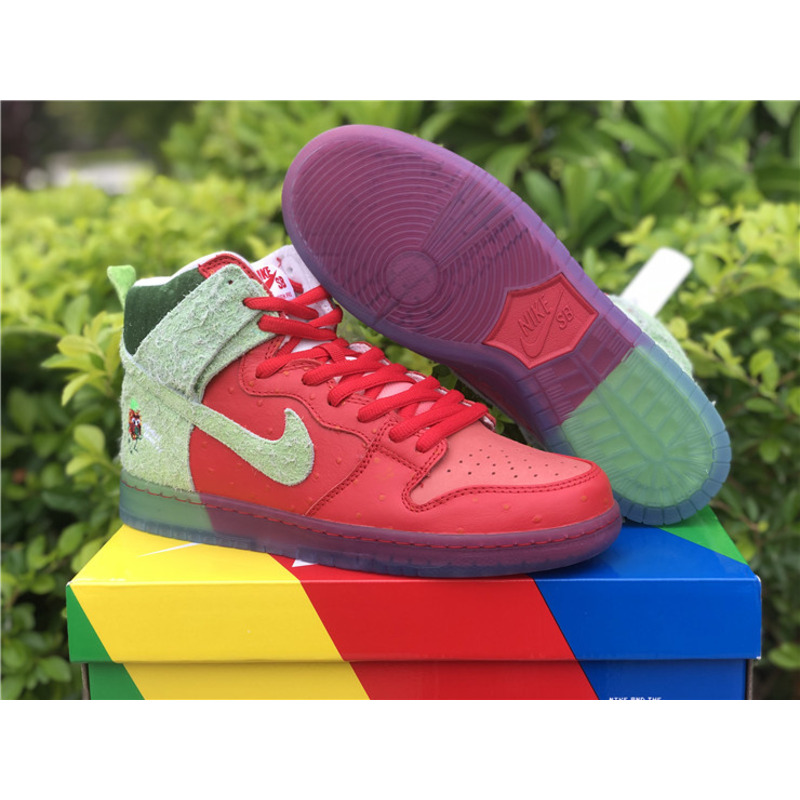 Nike SB Dunk High "Strawberry Cough" CW7093 600 Sneakers Men Women