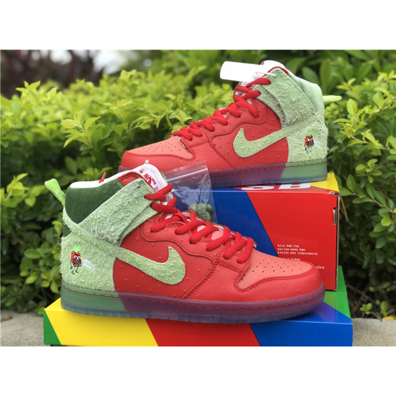 Nike SB Dunk High "Strawberry Cough" CW7093 600 Sneakers Men Women